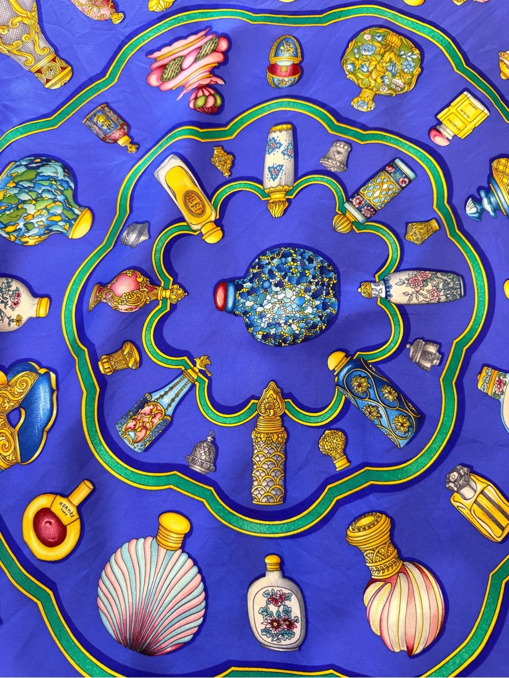 Hermes Qu’importe Le Flacon Silk Scarf - Picture 4 of 9